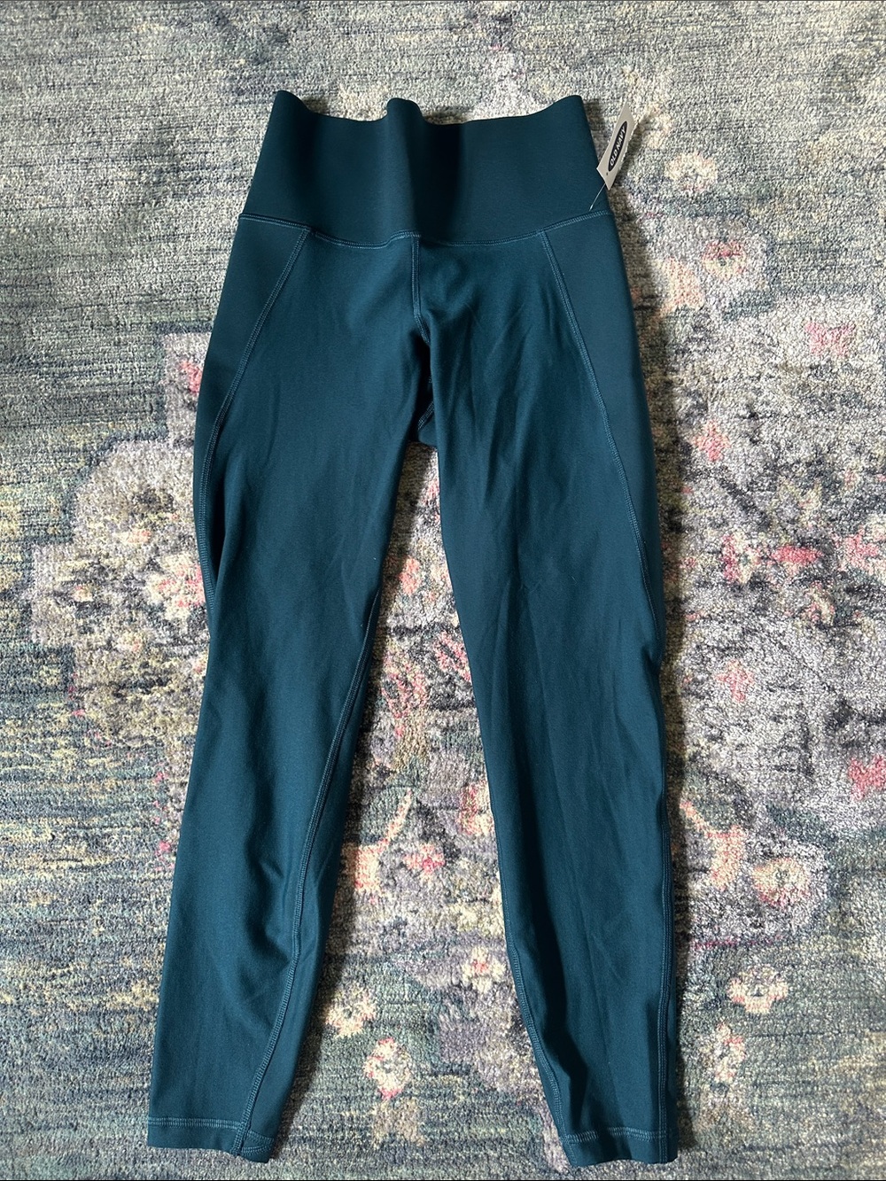 Old Navy Active Elevate Built In Sculpt Teal High-Waist Women’s S Leggings NWT